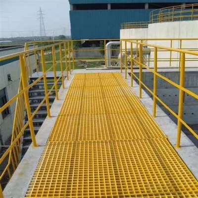 grittied top cover Surface Treatment and floor grating Application FRP wall grating